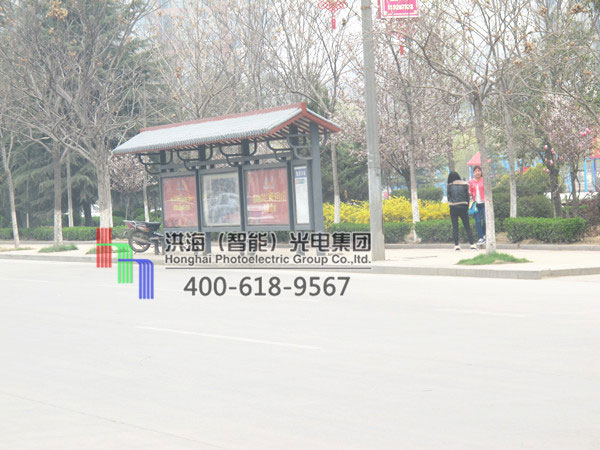 山東仿古公交候車(chē)亭燈箱 山東仿古公交候車(chē)亭燈箱